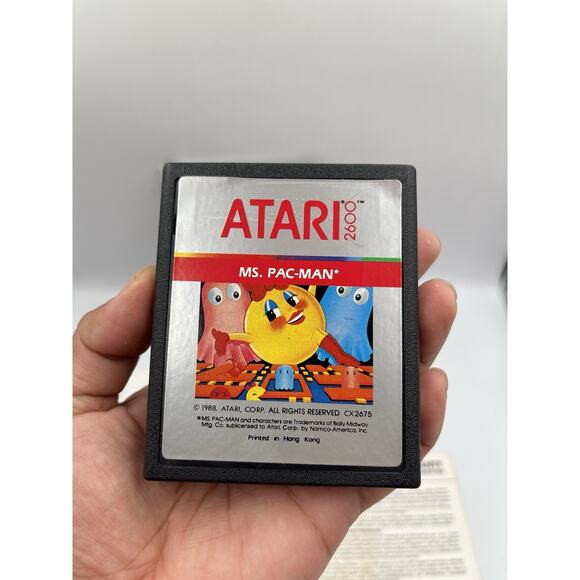 Ms. Pac-Man (Atari 2600, 1988) Game, Box & Manual - CIB CX 2675 - Picture 8 of 13